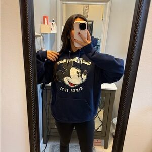 Disney Navy Blue Hoodie with Logo